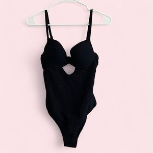 Black Bombshell One Piece Swimsuit